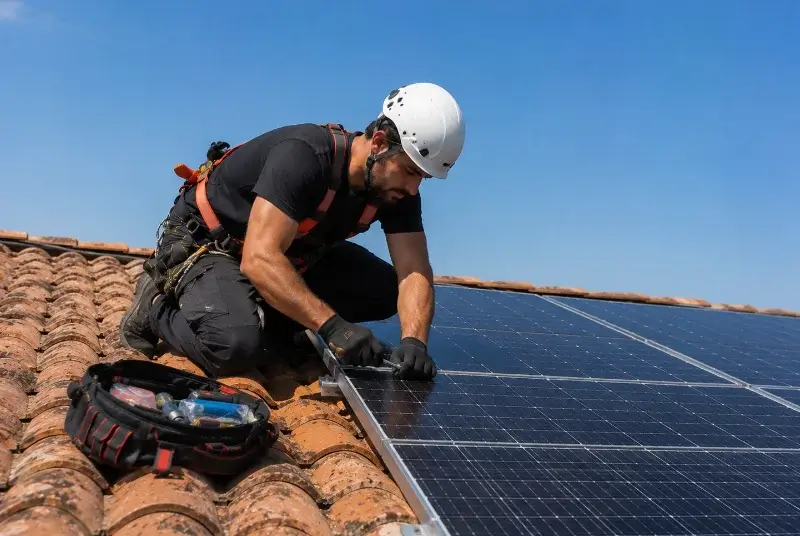 Maintenance et monitoring de panneaux solaires à Puichéric
